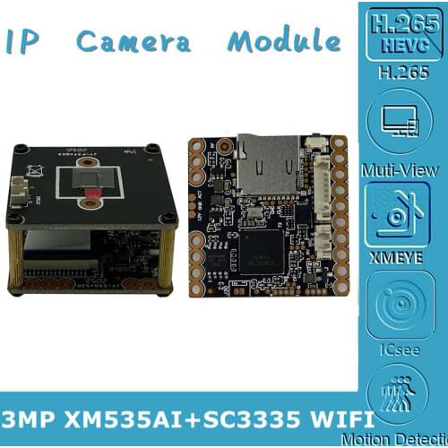 WIFI Wireless AP 2MP XM530+F37 1920*1080 25FPS IP Camera Module Board 8-128G SD Card Two-Way Audio CMS XMEYE P2P Cloud