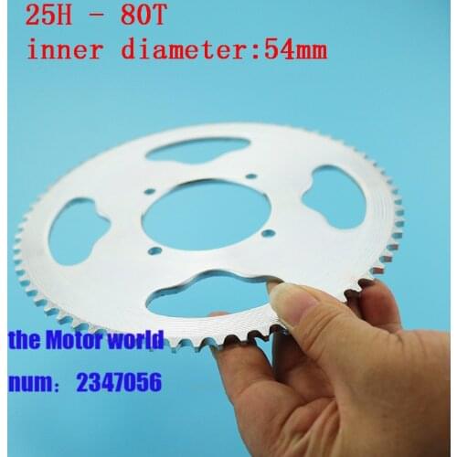 54mm 29mm 80 Tooth 25H Rear Chain Sprocket For 2 Stroke 47cc 49cc Engine Chinese Mini ATV Quad 4 Wheeler Pocket Bike Goped Scoot