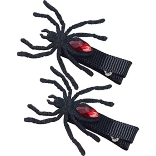 Women Cartoon Hair Clips Bat Spider Design Hairpin for Halloween Party Christmas Creative Cosplay Hair Accessories