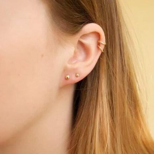 2021 Fashion Tiny Lightning Earring Fashion 925 Sterling Silver Jewelry Minimalist Cute Moon AAA CZ Stud Earrings For Women Gift