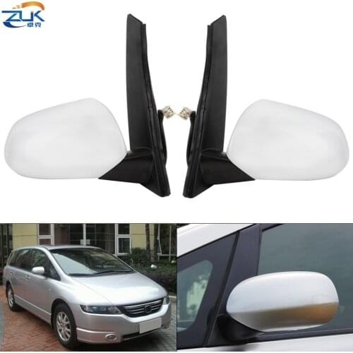 ZUK Pair Heated Exterior Rearview Side Mirror For HONDA ODYSSEY 2005 2006 2007 2008 RB1 Outer Rear View Door Mirror Assy Heating
