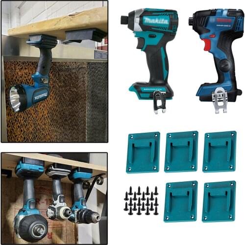 10PCS Wall-mounted Storage Bracket Bracket Base Unit Power Tool Suitable For Makita 18V Battery Lithium Battery Fixed Base