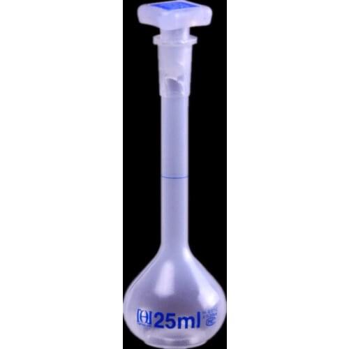 25mL Polypropylene Volumetric Flask With Stop,Laboratory PP Plastic Bottle