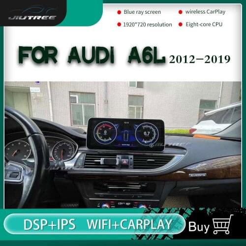 2din Android Eight core car radio For Audi A6 A6L 2012-2019 auto audio GPS navigation stereo receiver DVD multimedia player