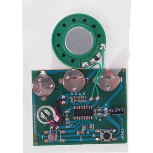 30S 30secs Photosensitive Sound Voice Audio Music Recordable Recorder Board Chip Programmable Music Module for Greeting Card DIY