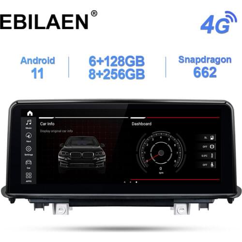 Car Multimedia Player for BMW X5 F15 X6 F16 2014-2017 NBT System Qualcomn Snapdragon Android 10 Navigation Auto 4G 10.25' Screen