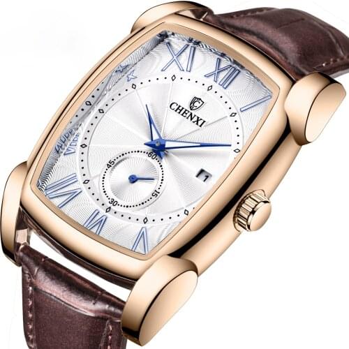 Square watch male men watch quartz watch waterproof non mechanical watches