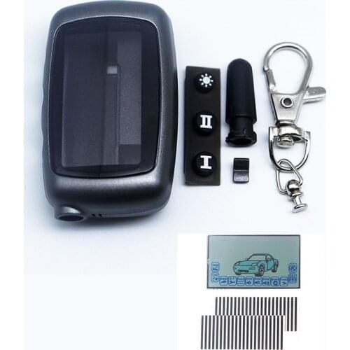 A6 case keychain +A6 LCD display Train for russian version Starline A6 Case keychain LCD 2 way car alarm system remote control