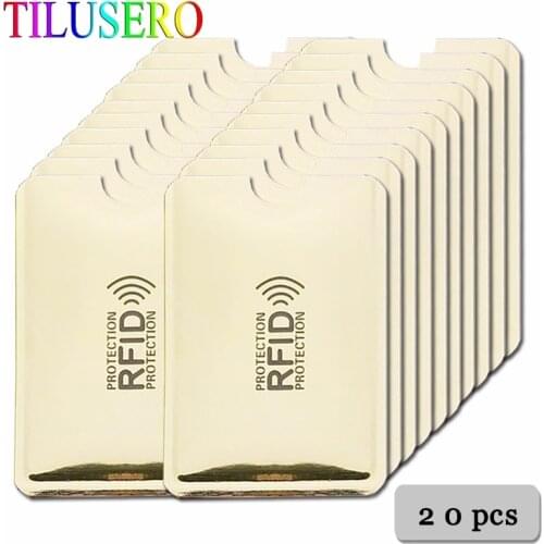 Anti Rfid Blocking Anti Rfid Card Holder NFC Blocking Reader Lock Id Bank Card Holder Business Bancaire Protection ID Case