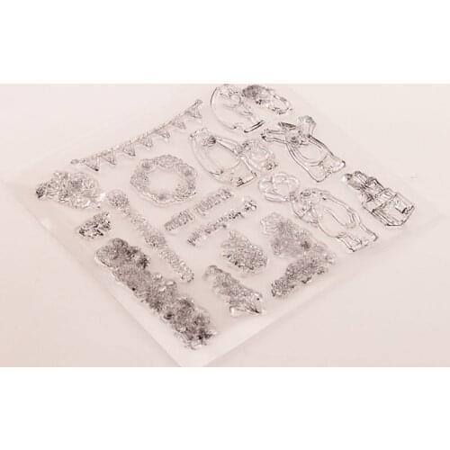 Flower Gift Silicone Clear Seal Stamp DIY Scrapbooking Embossing Photo Album Art H58C