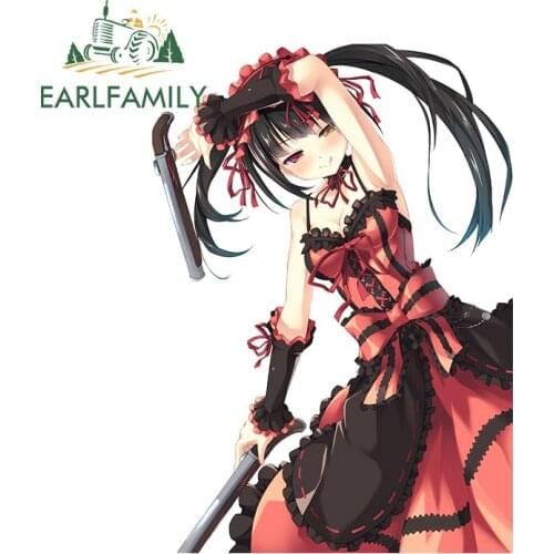 EARLFAMILY 13cm x 9.2cm for Date A Live Personality Car Stickers Scratch-Proof Waterproof Decal Surfboard Motorcycle Car Styling