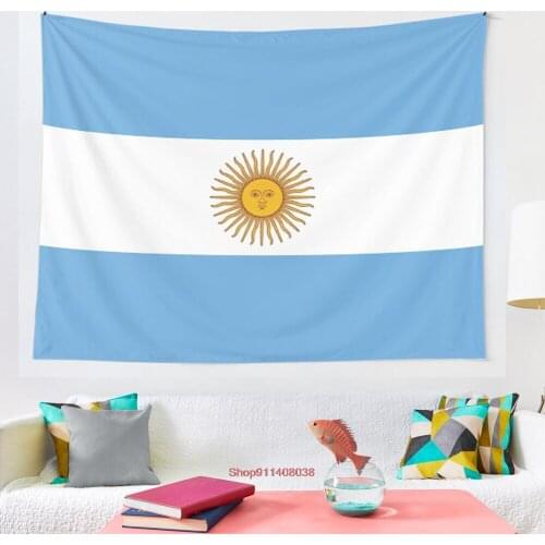 Flag of Argentina tapestry Wall Hanging Decor Coverlet Bedding Sheet Throw Bedspread Living Room Tapestries