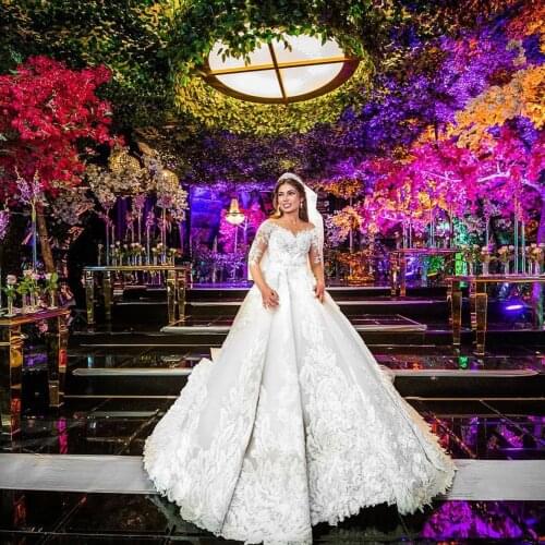 HZWL Long Wedding Dresses