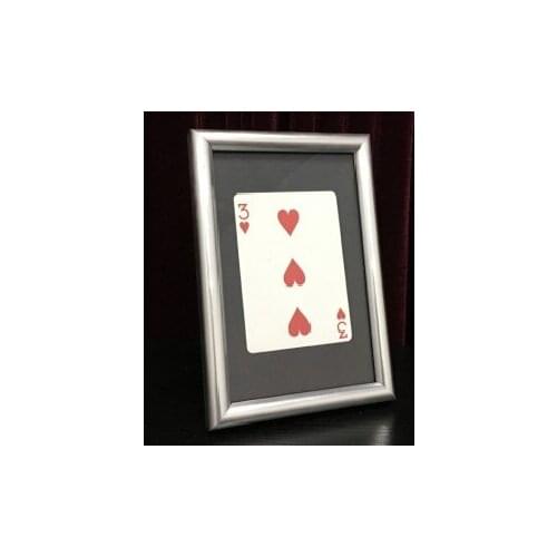 Signed Card Thru the Frame (11cm*16cm) Japan Stage Magic Tricks Card Vanishing Illusions Magician Toys Fun Close up Magia