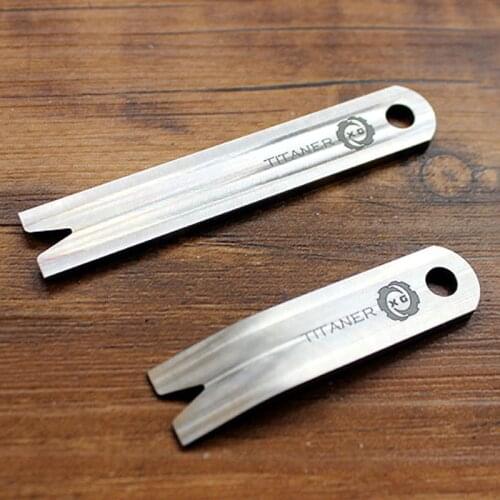 Light Weight Titanium Alloy EDC Crowbar Outdoor Survival EDC Titanium Tool