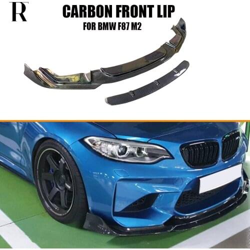 M2 BP Styling Carbon Fiber Front Bumper Chin Lip for BMW F87 M2 Base Coupe 2 Door 2016 - 2019 ( Not Fit Competition )
