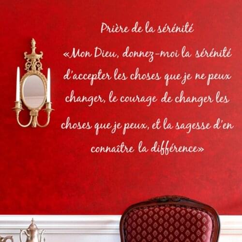 Free shipping wall stickers muraux Dieu - GOD , LA PRIERE CHRETIENNE vinyl wall decal stickers in french langue,fr2007