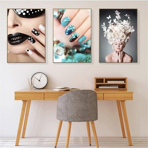 Wall Picture Modern Art Home Decor Nordic Poster Fashion Cosmetic Art Beauty Canvas Painting Sexy Girl Cuadros Decoracion