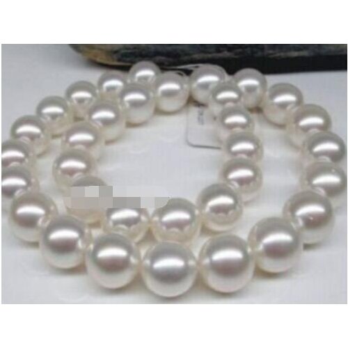 HUGE 18"AAAA+ 11-12MM SOUTH SEA WHITE PEARL NECKLACE