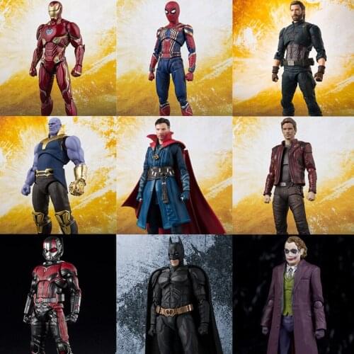 Hasbro Genuine marvel The Avengers Iron Man Black Panther Ant-Man Spider-Man Black Widow Joints Movable Action Figure Model Toys