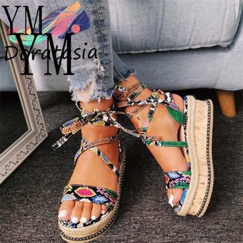 HOT Sandals Women Wedges Shoes Pumps High Heels Sandals Cross Strap Summer Flip Flop Chaussures Femme Platform Sandalia Feminina