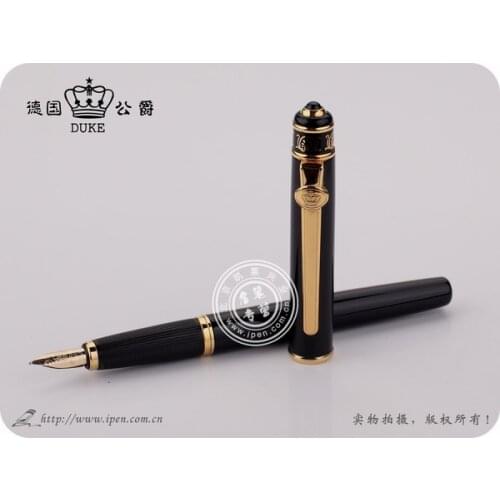Duke 8K fountain pens ink pen fountain pen Classic luxury noble gift golden black FREE shipping