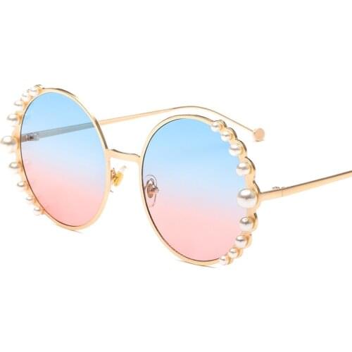 Preal Alloy Frame Women Sunglasses 2021 Fashion Designer Brand Oversized UV400 Shades Round Sun Glasses Eyewear Gafas De Sol