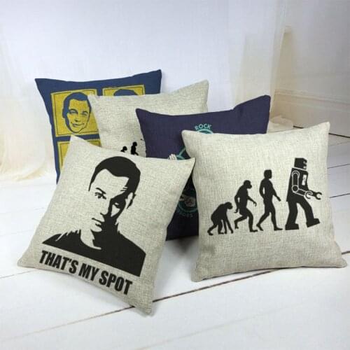 The Big Bang Theory Car Decorative Throw Pillow Case Cushion Cover Sofa Home Decor