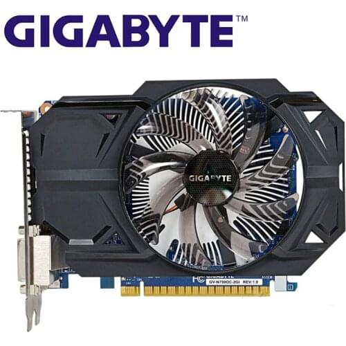GIGABYTE GTX750 2GB D5 Graphics Cards GTX 750 2G D5 128Bit GDDR5 Video Card for nVIDIA Geforce GTX750 Hdmi Dvi VGA Cards Used