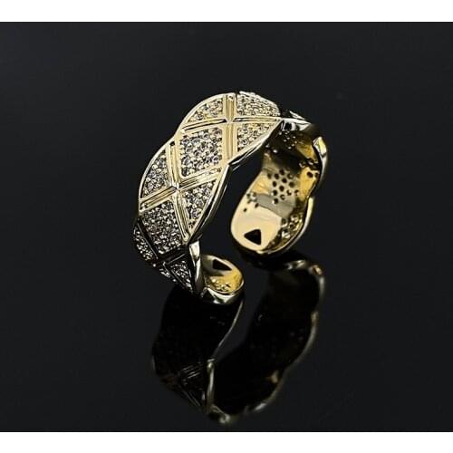 2021 Korean New Exquisite Geometric Wide Open Ring Fashion Temperament Versatile Ring Female Jewelry