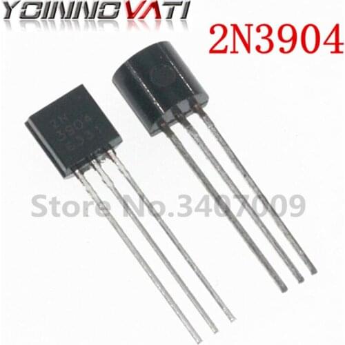 100PCS 2N3904 TO-92 Bipolar junction transistor (BJT) NPN Gen Pur SS New original