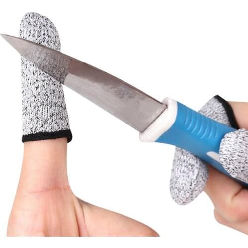 8pcs Safety Finger Cots Cut Resistant Protection Glove Life Extender Sleeves