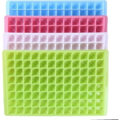 96 Tubes Plastic Ice Cube Eco-Friendly Cavity Tray Mini Ice Cubes Creative DIY Desert Cocktail Juice Maker Square Mould