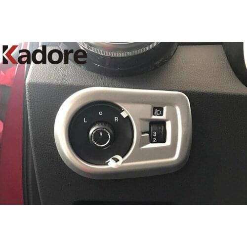 Car Interior Accessories ABS Carbon Fiber For MG Zs SUV 2017 2018 2019 2020 Car Headlight Switch Decoration Cover Trim Sticker