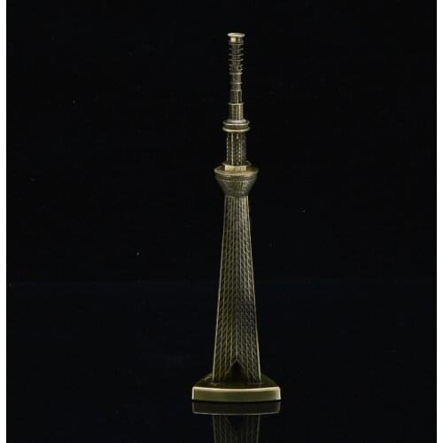 Tokyo Sky Tree Tower Building Metal Decoration Retro Japan Building Home & Office Crafts