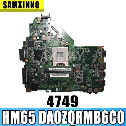 DA0ZQRMB6C0 Motherboard for Acer Aspire 4349 4749 motherboard HM65 MBRR406001 100% tested original Mainboard