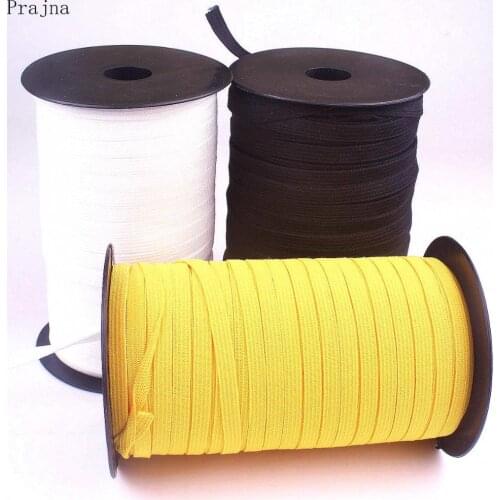 3/6/MM5Yards White black Yellow Flat Elastic Bands Elastic rubber band wedding Garment elastic tape for DIY sewing Stretch Rope