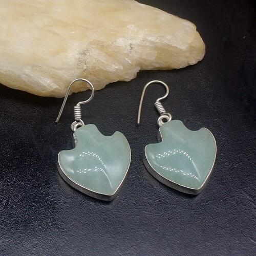 Gemstonefactory Big Promotion Unique 925 Silver Fashion Natural Obsidian Women Ladies Gifts Dangle Drop Earrings 20212297