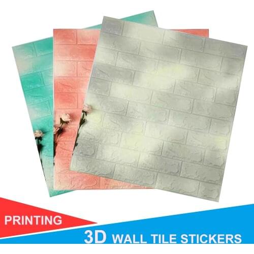Hot Sale PE Foam 3D Brick Sticker Wallpaper DIY Wall Stickers Wall Decor Embossed Brick Stone Wallpaper Room House Backdrop