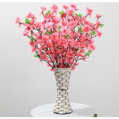 Peach Blossom Artificial Flowers silk 10Pcs pampas christmas decoration flowers home decoration winter Low Price Clearance