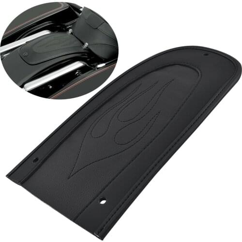 Flame Stitch Leather Motorcycle Rear Fender Bib Cover Pad Accessories For Harley Touring Electra Road Street Glide 1996-2018