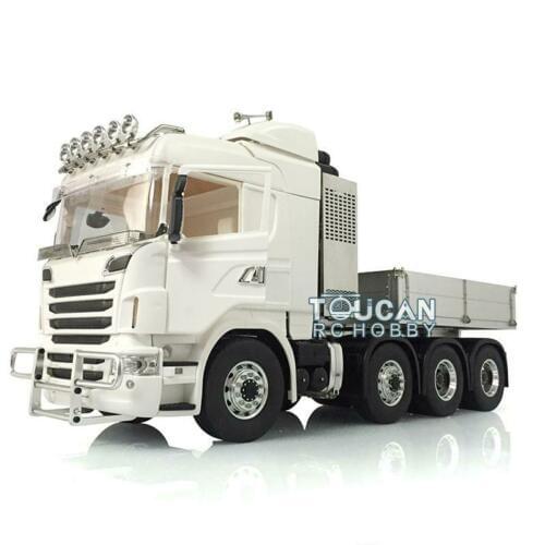 LESU 1/14 Metal 8*8 Chassis For Scania Remote Control Tractor Truck With Hopper Rack Bumper THZH1012