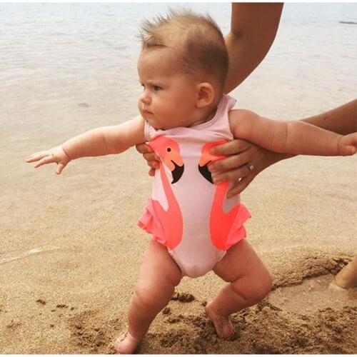 Summer Toddler Kids Baby Girl Swan Bikini Swimwear Children Swimming Suit Bikini Swan Swimwear Wholesale Drop shipping