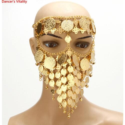 Belly Dance metal mask stage nightclub mask Indian Dance Veil Oriental Dance accessories mask