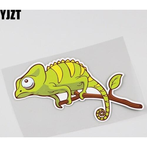 YJZT 15.9CMX10CM Lnteresting Chameleon Decal Car Sticker 13B-0040