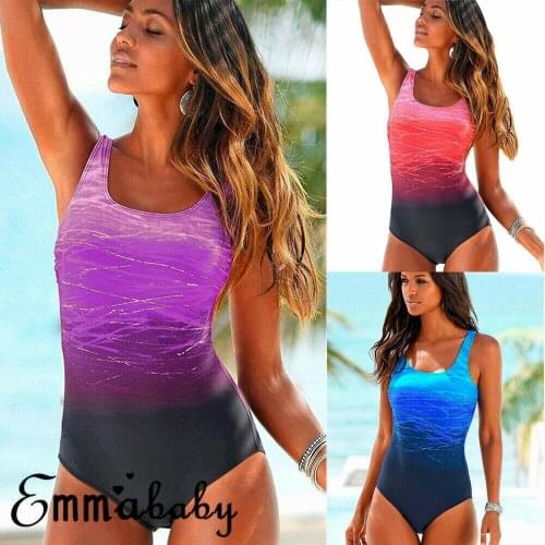 2019 New Women One Piece Bathing Suit Swimwear Swimsuit Monokini Push Up Padded Bikini Bathing Beachwear Swimwear Swimsuit