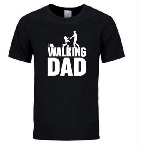 New Men Summer Fashion The Walking Dad Fathers Day Gift Mens Funny T Shirt Short Sleeve Cotton Novelty Men Tshirt Plus Size