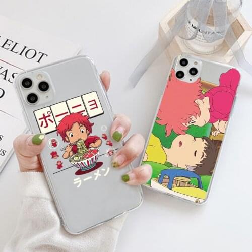 Japan Anime Ponyo On The Cliff Miyazaki Hayao Phone Case For Oneplus Nord Z 7T 8 9 7 Pro 8T 6T 5T Transparent Cover Btmper Etui