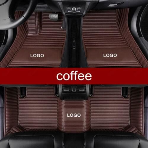Custom Car Floor Mats for Toyota Crown Tundra RAV4 Prado 4Runner 86 Avalon Land Cruiser Corolla Camry Auto Carpet Cover Coffee