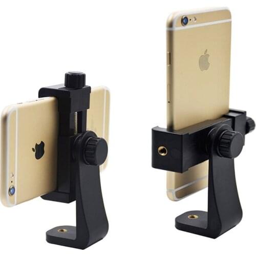 Tripod Mount/Cell Phone Clipper Vertical Bracket Smartphone Clip Holder 360 Adapter For iPhone For Samsung Mobile Cell Phone